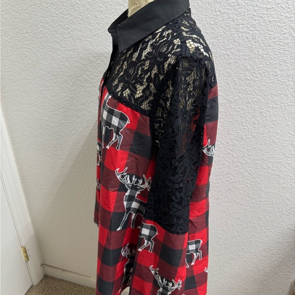 Rosegal Black Lace Detail Top - Picture 2 of 5